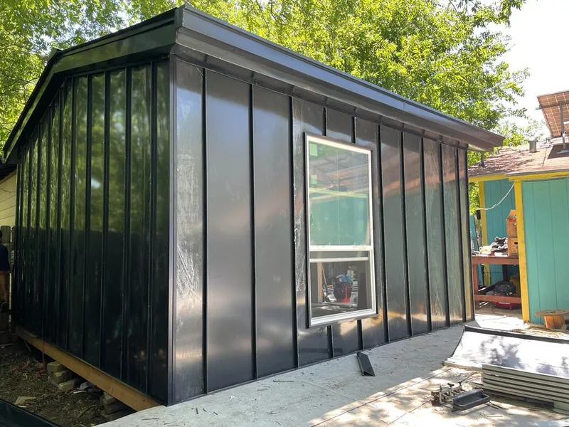 Black standing seam metal wall panels for Metal Roof Installation in Oak Ridge